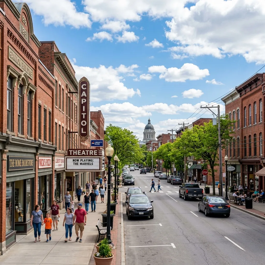 Photo or illustration of downtown Rome or Fort Stanwix