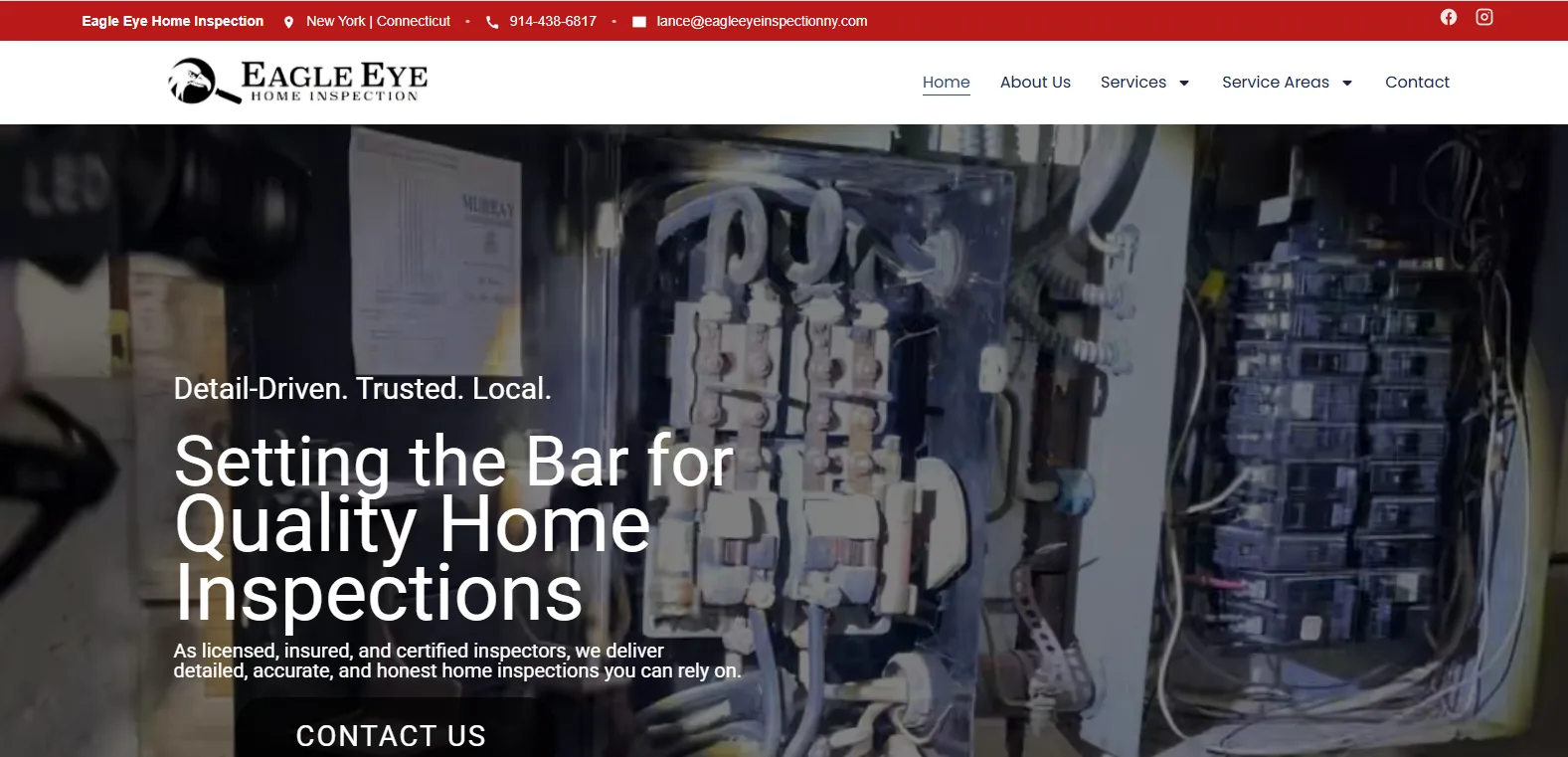 Eagle Eye Home Inspection — website built by ReliTech Solutions
