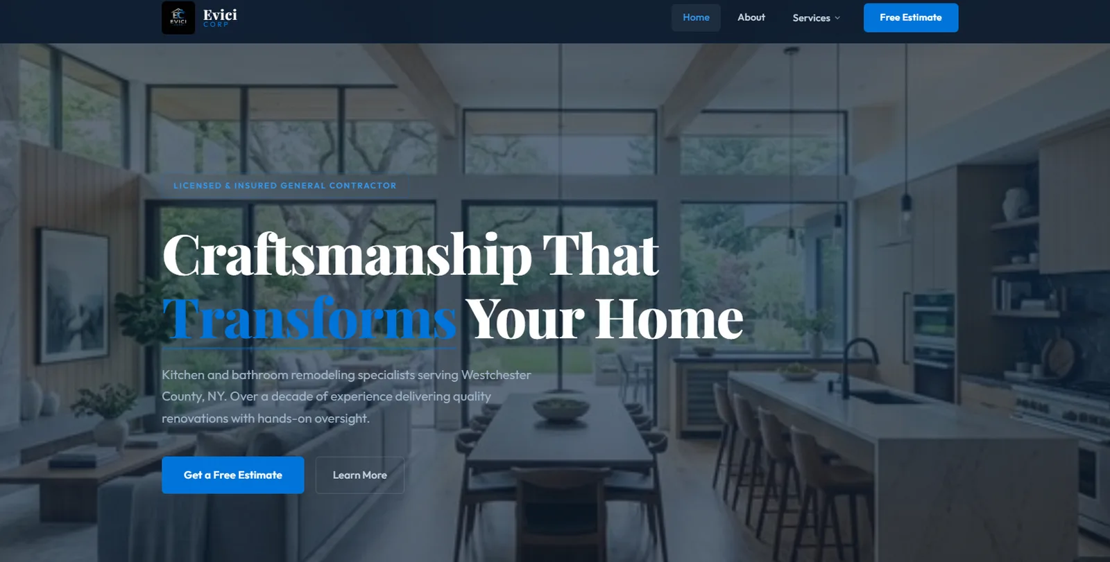 Evici Corp — website built by ReliTech Solutions